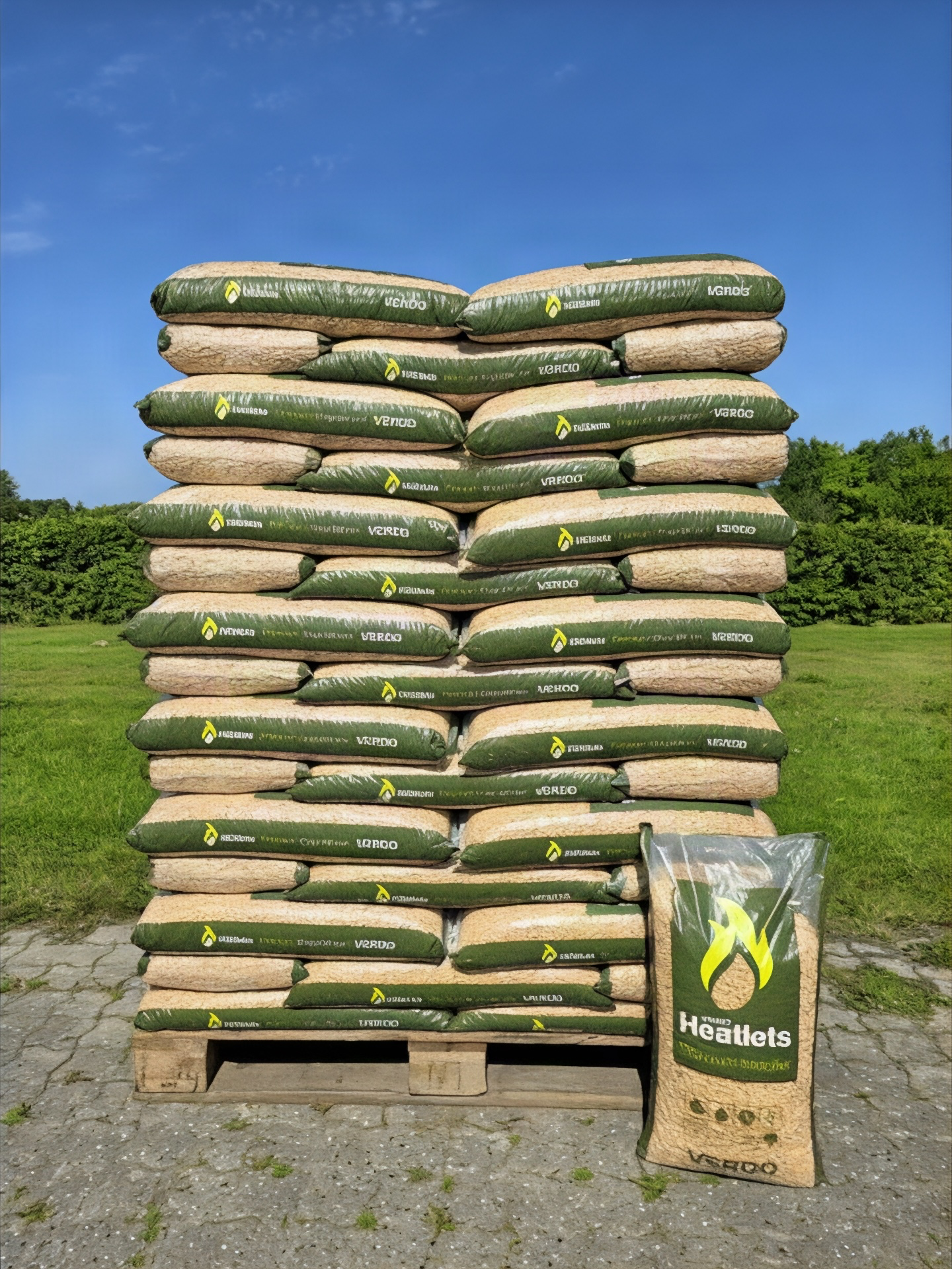 1 palle 6mm Heatlets Premium træpiller – 900 kg - Billede 2